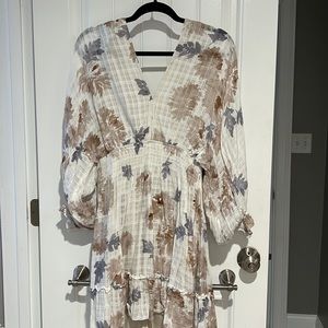 Lovestitch long sleeve floral dress with tie back. Worn once for photos